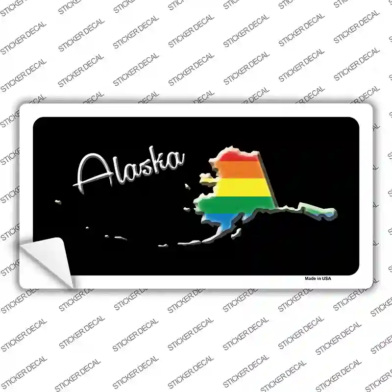 LP-6316s-S Alaska Rainbow Novelty Sticker Decal - Small