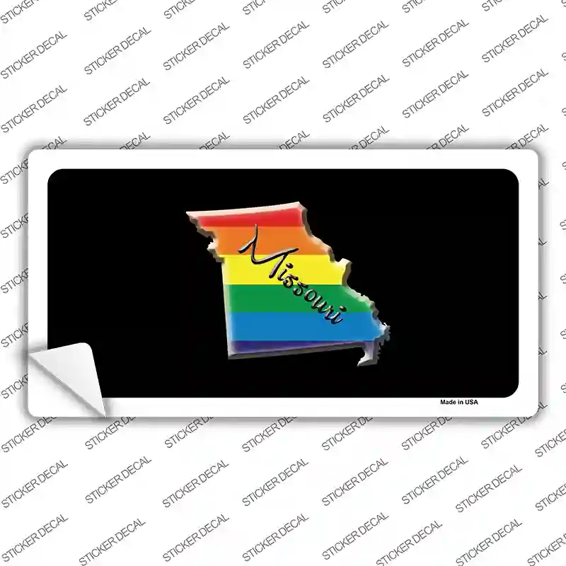 LP-6339s-XL Missouri Rainbow Novelty Sticker Decal - Extra Large