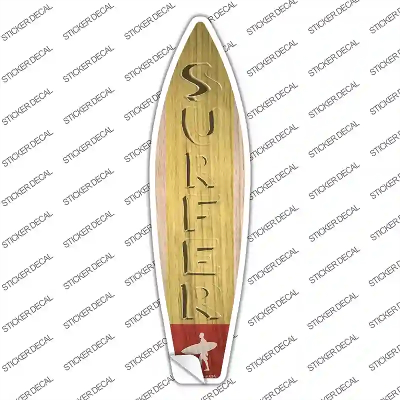 SB-341s-XL Surfer Novelty Surfboard Sticker Decal - Extra Large