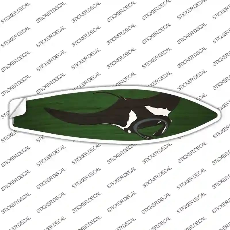 SB-383s-L Manta Ray Novelty Surfboard Sticker Decal - Large