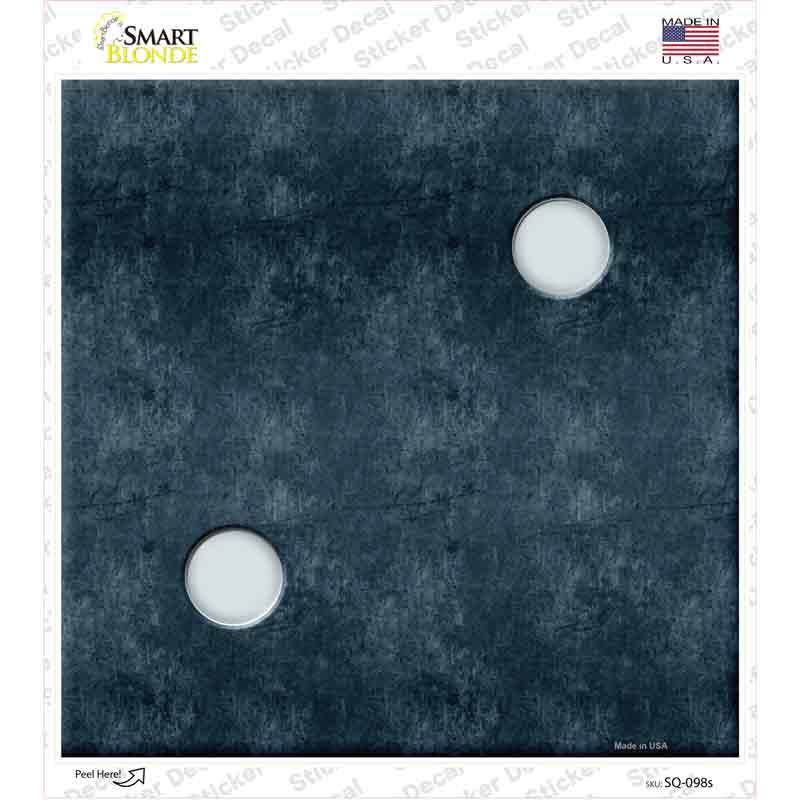 SQ-098s-M Dice Roll 2 Novelty Square Sticker Decal - Medium