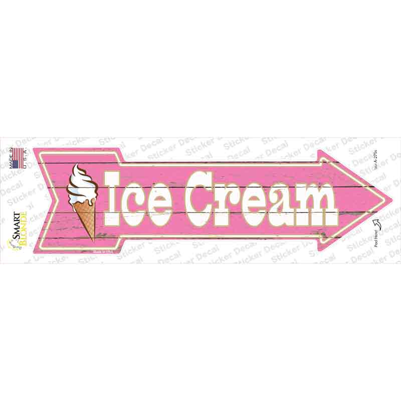 A-275s-M Ice Cream Novelty Arrow Sticker Decal - Medium