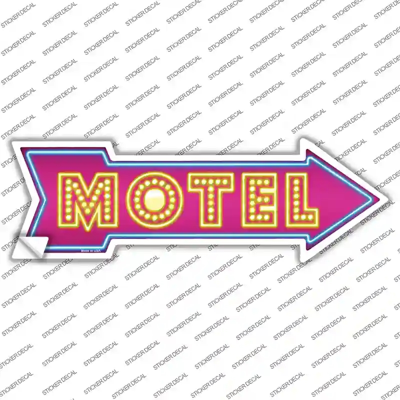 A-282s-XL Motel Novelty Arrow Sticker Decal - Extra Large