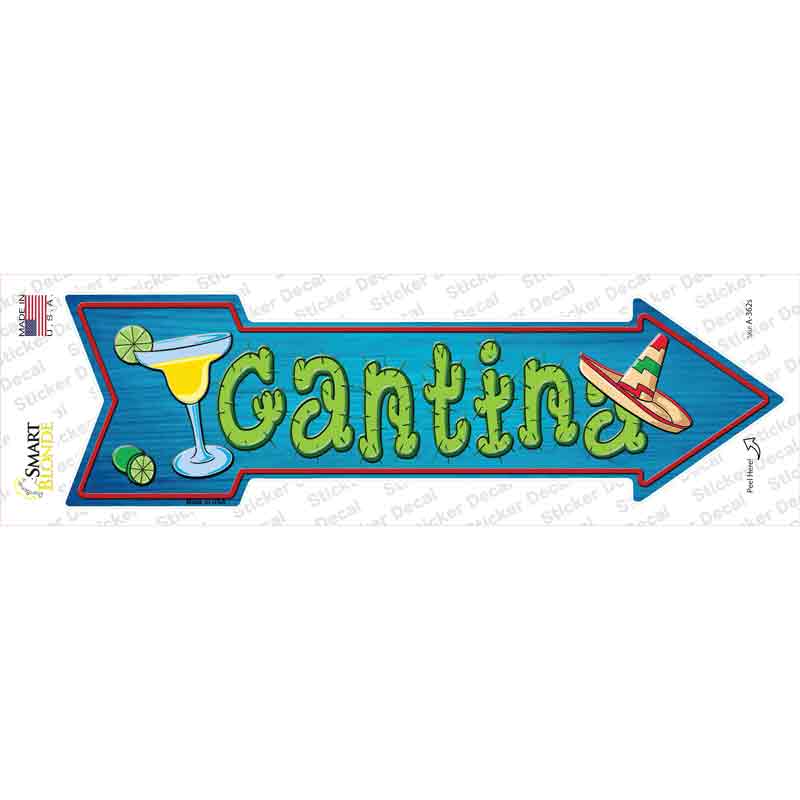 A-362s-M Cantina Novelty Arrow Sticker Decal - Medium