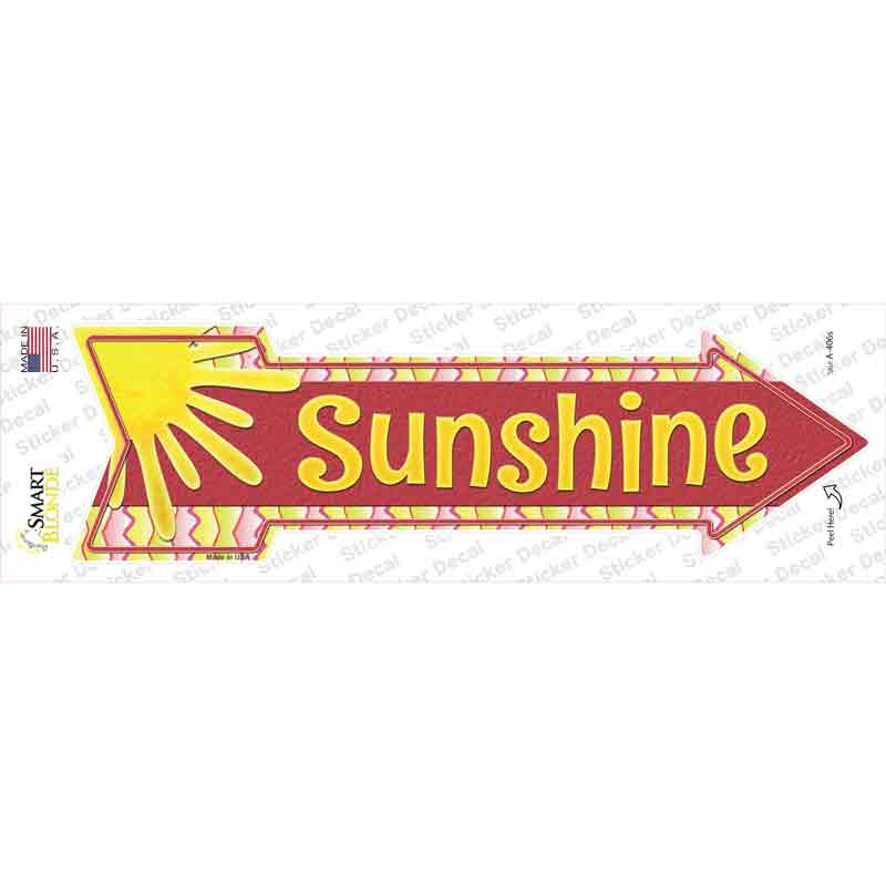 A-406s-M Sunshine Novelty Arrow Sticker Decal - Medium