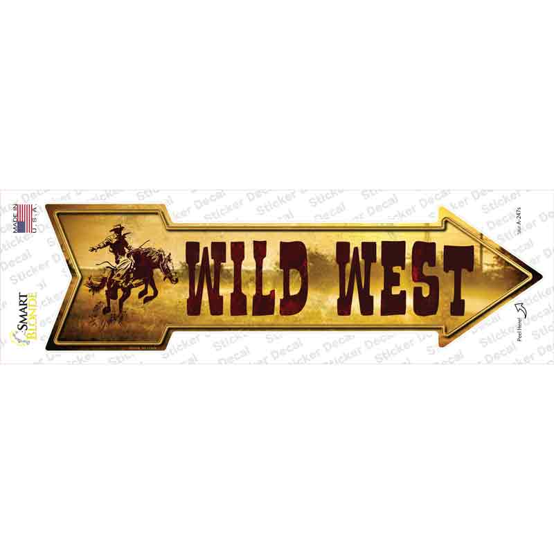 A-247s-M Wild West Novelty Arrow Sticker Decal - Medium