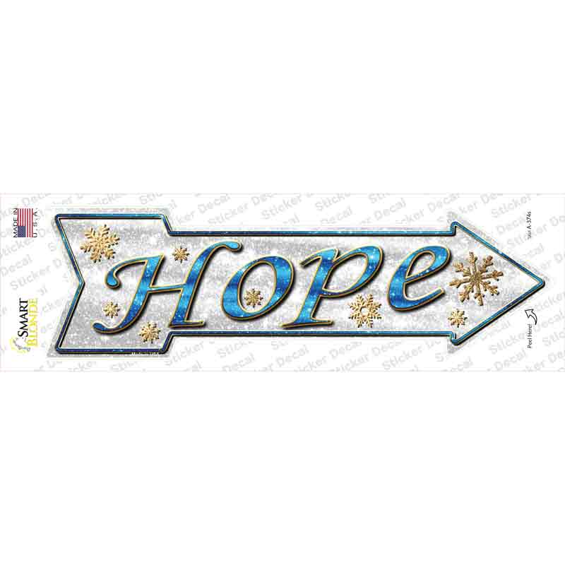 A-374s-M Hope Novelty Arrow Sticker Decal - Medium