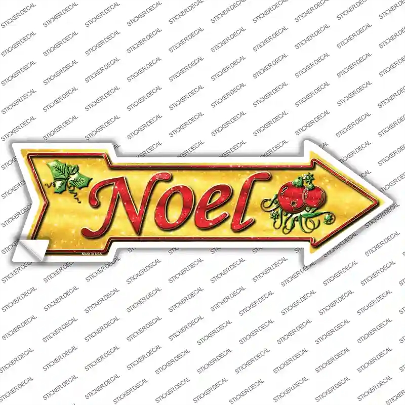 A-375s-XL Noel Novelty Arrow Sticker Decal - Extra Large
