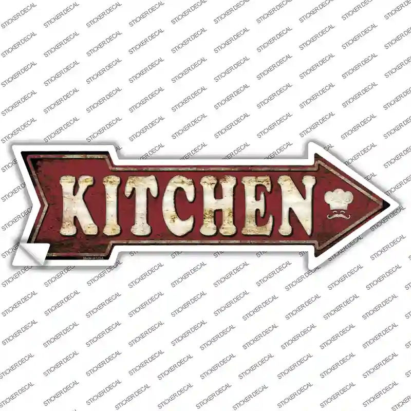 A-402s-XL Kitchen Novelty Arrow Sticker Decal - Extra Large