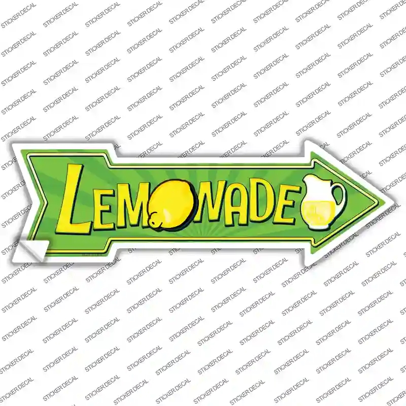 A-409s-S Lemonade Novelty Arrow Sticker Decal - Small