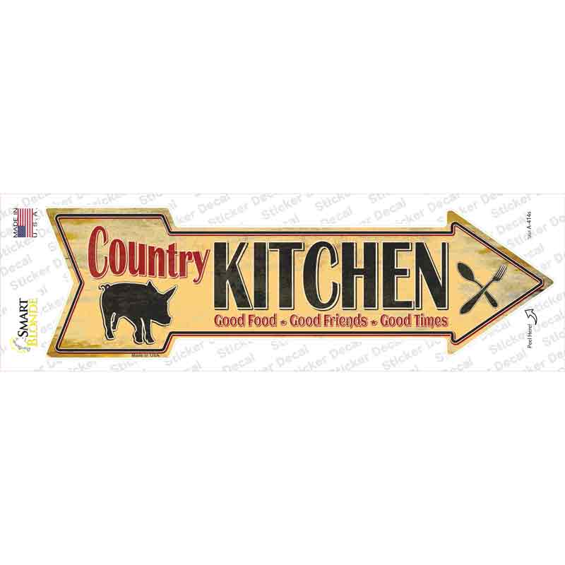 A-414s-M Country Kitchen Novelty Arrow Sticker Decal - Medium