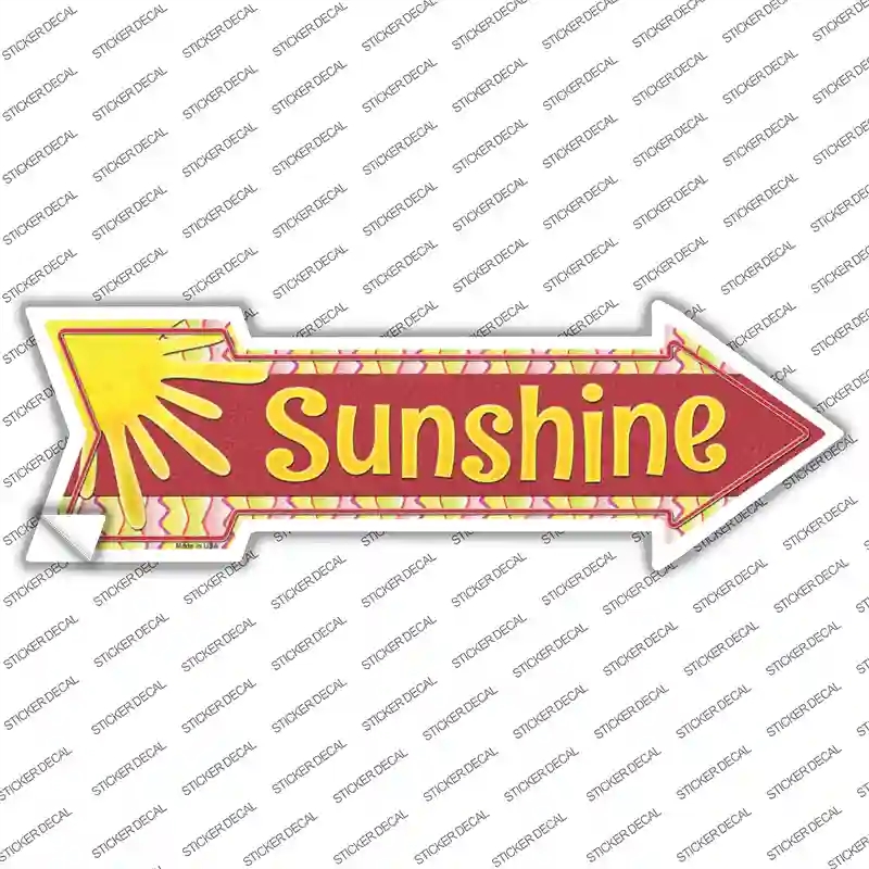 A-406s-S Sunshine Novelty Arrow Sticker Decal - Small
