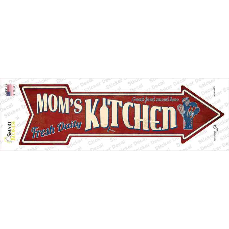 A-413s-M Moms Kitchen Novelty Arrow Sticker Decal - Medium