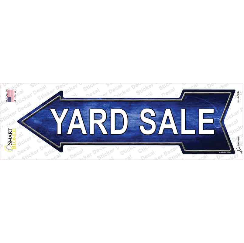 A-689s-M Yard Sale Left Novelty Arrow Sticker Decal - Medium
