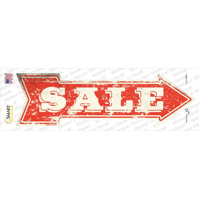 A-680s-M for Sale to the Right Novelty Arrow Sticker Decal - Medium