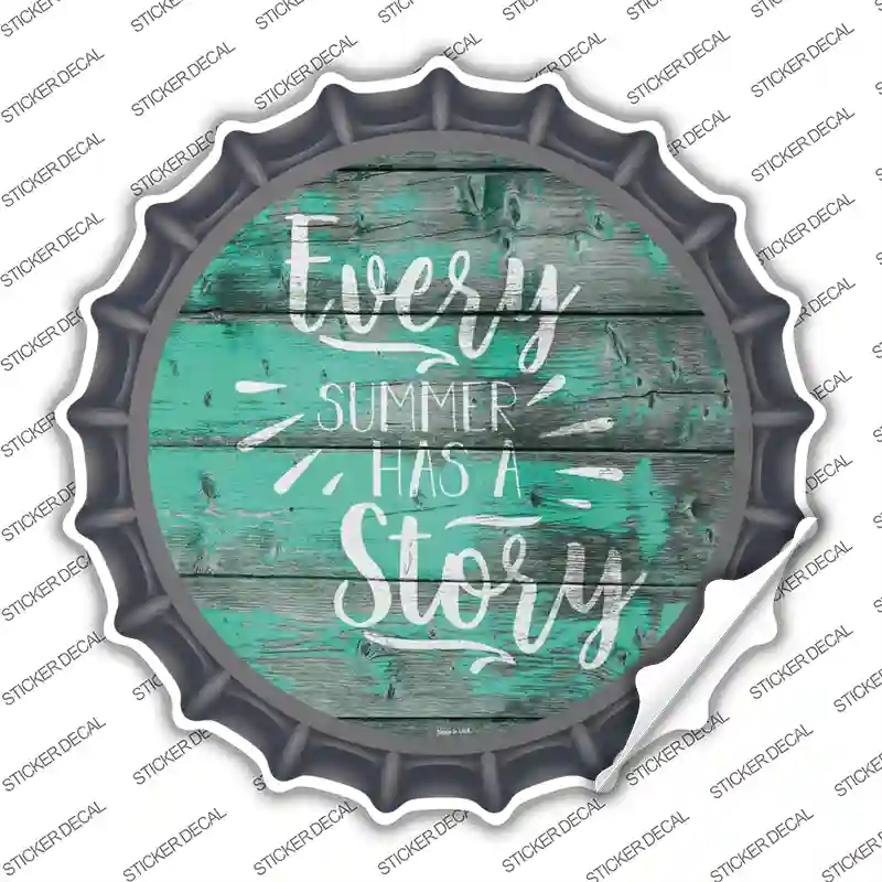 BC-1087s-XL Every Summer Story Novelty Bottle Cap Sticker Decal - Extra Large