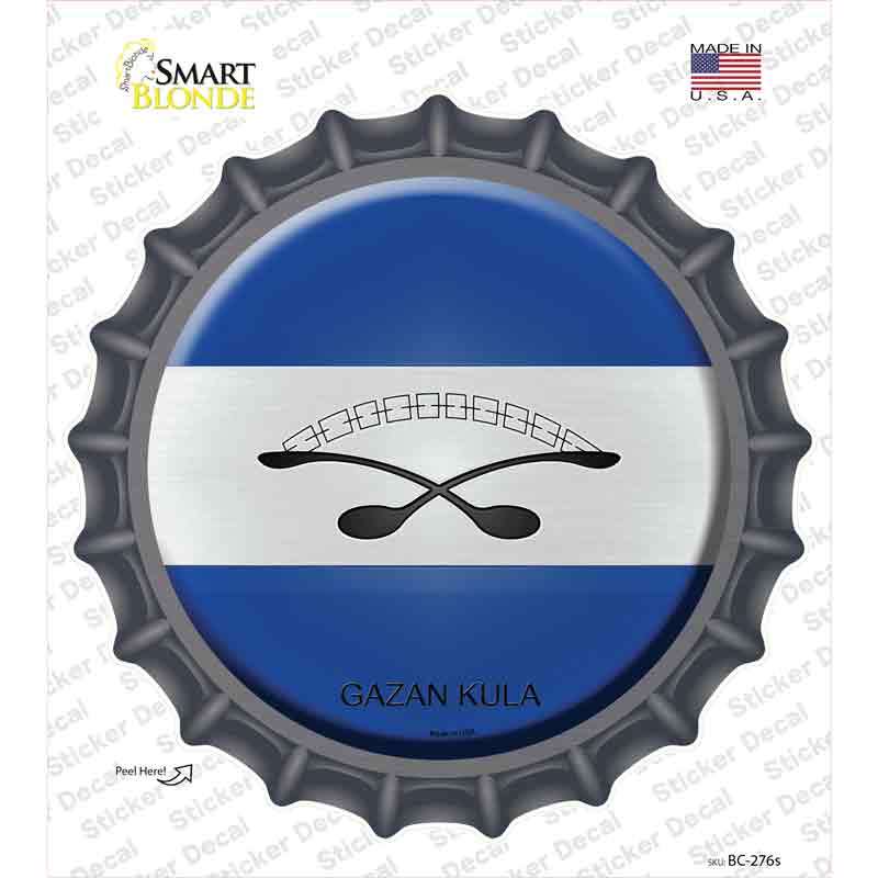 BC-276s-M Gazan Kula Country Novelty Bottle Cap Sticker Decal - Medium
