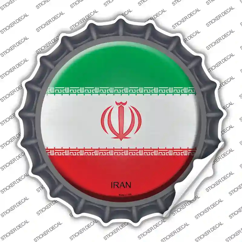 BC-301s-L Iran Country Novelty Bottle Cap Sticker Decal - Large