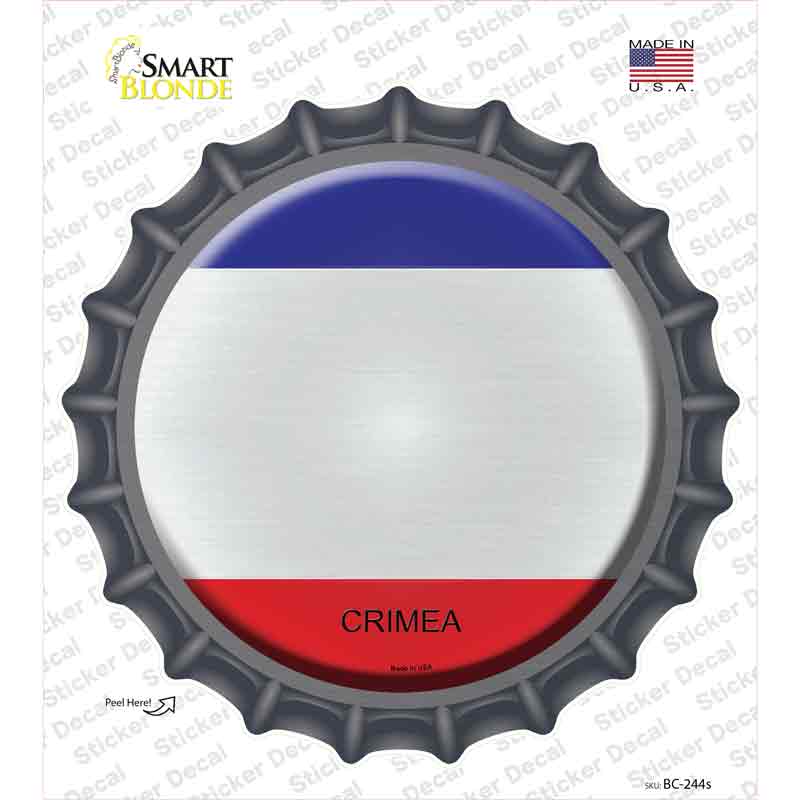 BC-244s-M Crimea Country Novelty Bottle Cap Sticker Decal - Medium