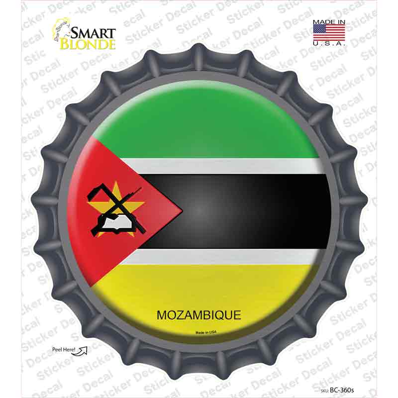 BC-360s-M Mozambique Country Novelty Bottle Cap Sticker Decal - Medium