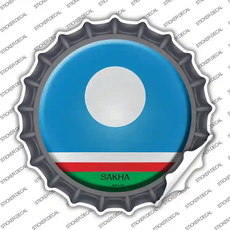 BC-398s-S Sakha Country Novelty Bottle Cap Sticker Decal - Small