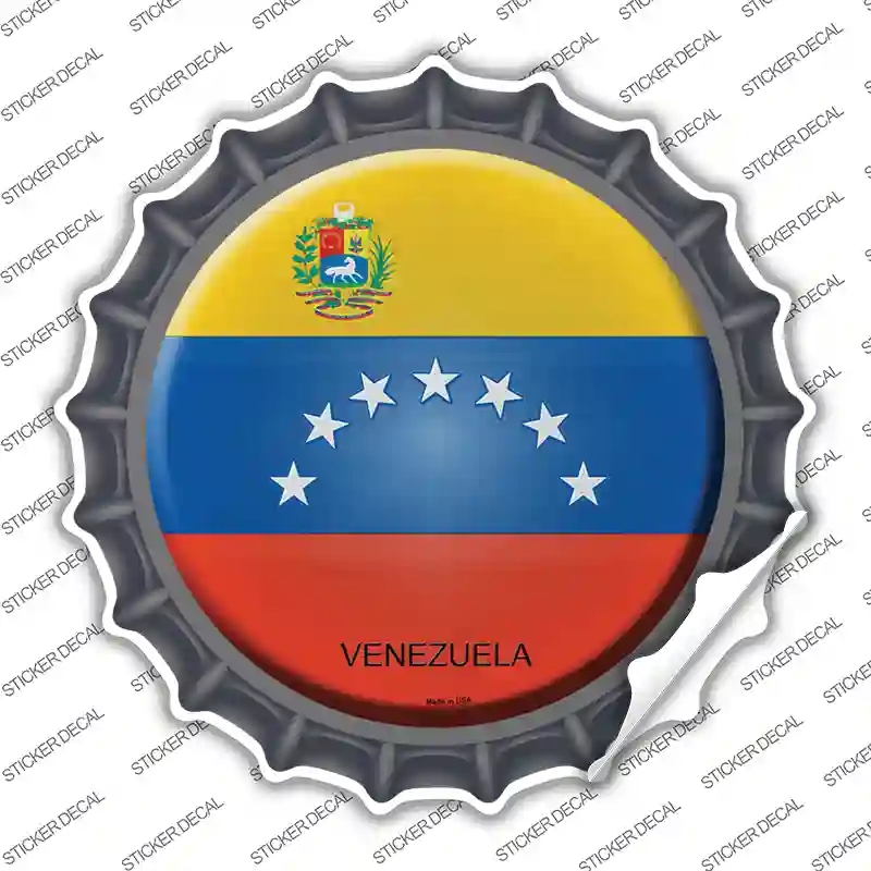BC-471s-S Venezuela Country Novelty Bottle Cap Sticker Decal - Small