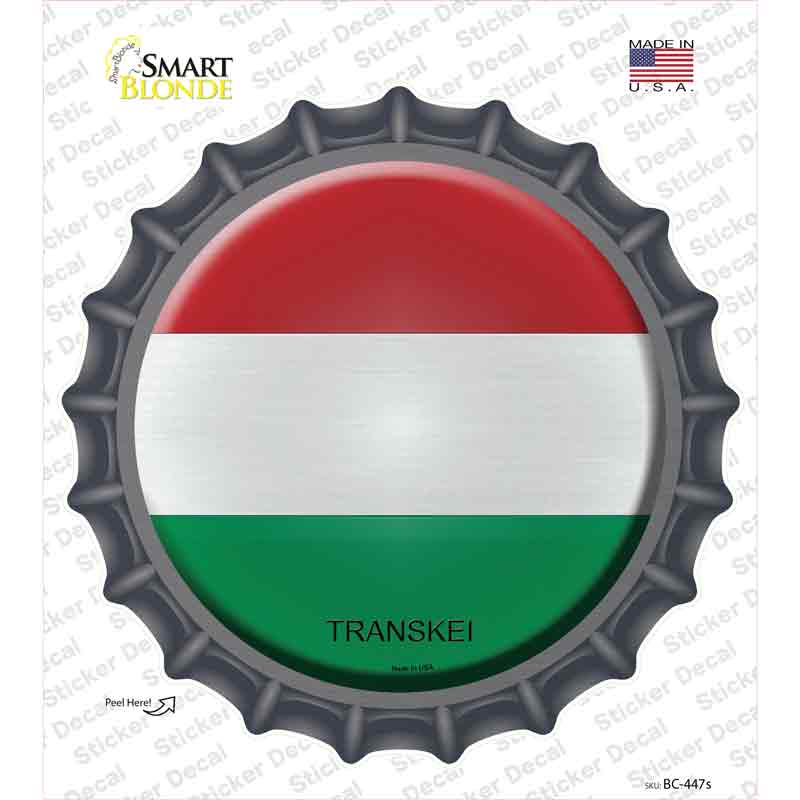 BC-447s-M Transkei Country Novelty Bottle Cap Sticker Decal - Medium