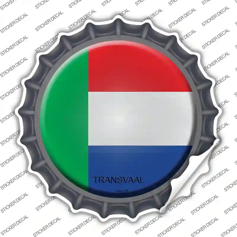 BC-448s-S Transvaal Country Novelty Bottle Cap Sticker Decal - Small