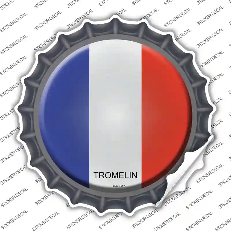 BC-450s-S Tromelin Country Novelty Bottle Cap Sticker Decal - Small