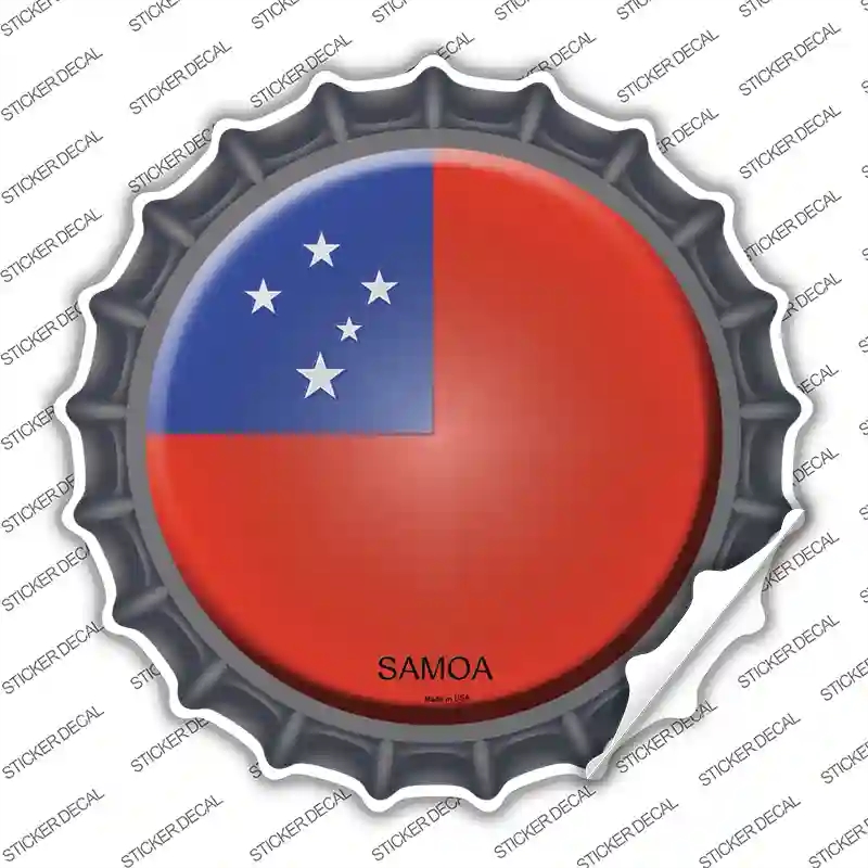 BC-400s-XL Samoa Country Novelty Bottle Cap Sticker Decal - Extra Large