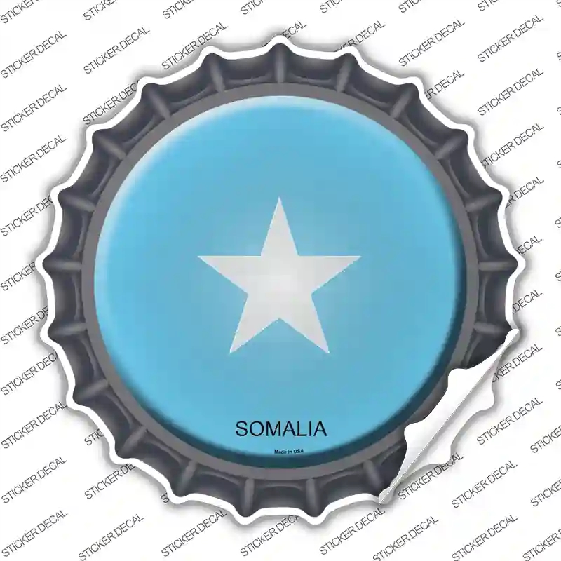 BC-417s-S Somalia Country Novelty Bottle Cap Sticker Decal - Small