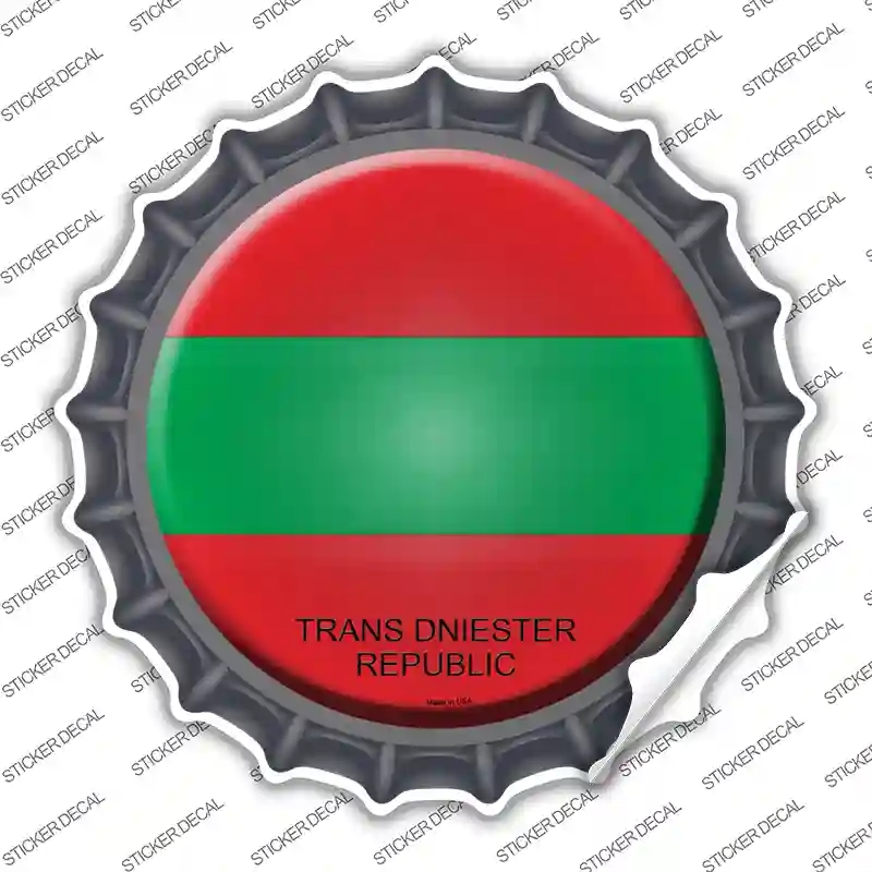 BC-446s-S Trans Dniester Republic Novelty Bottle Cap Sticker Decal - Small