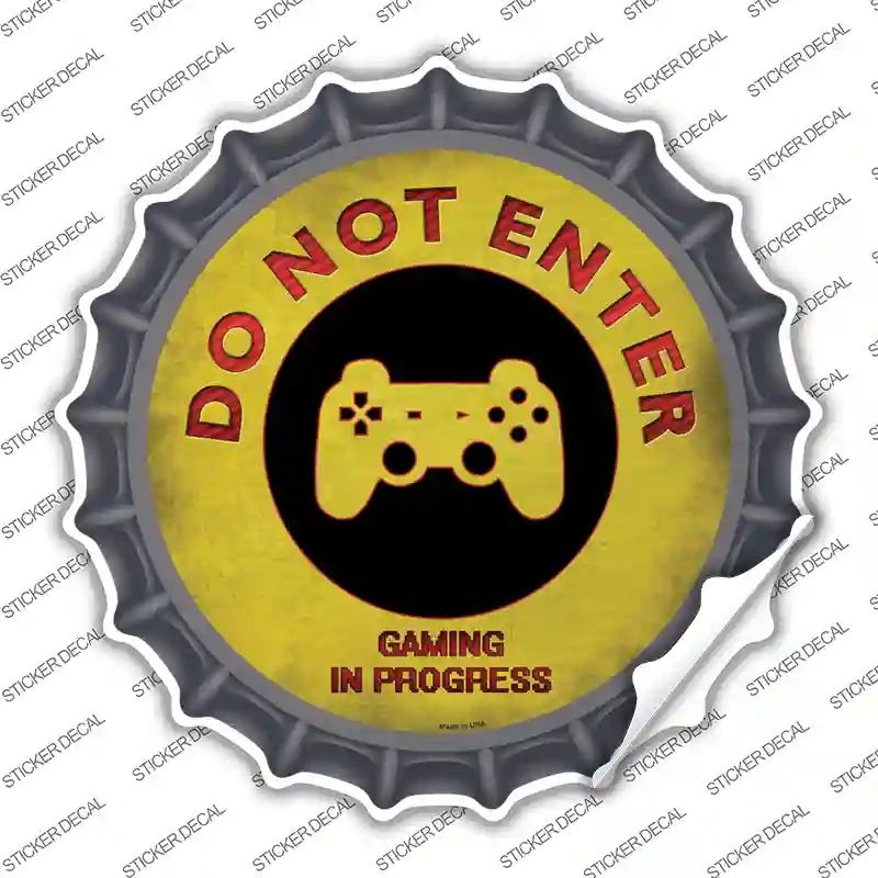 BC-813s-XL Do Not Enter PlayStation Novelty Bottle Cap Sticker Decal - Extra Large