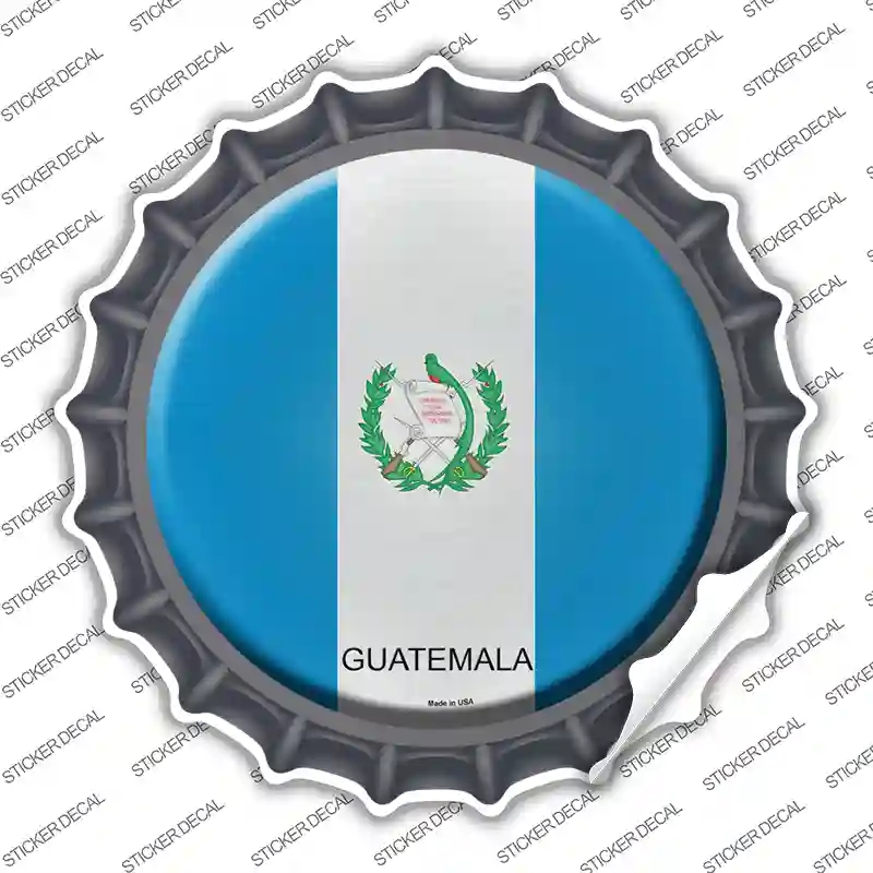BC-286s-S Guatemala Country Novelty Bottle Cap Sticker Decal - Small