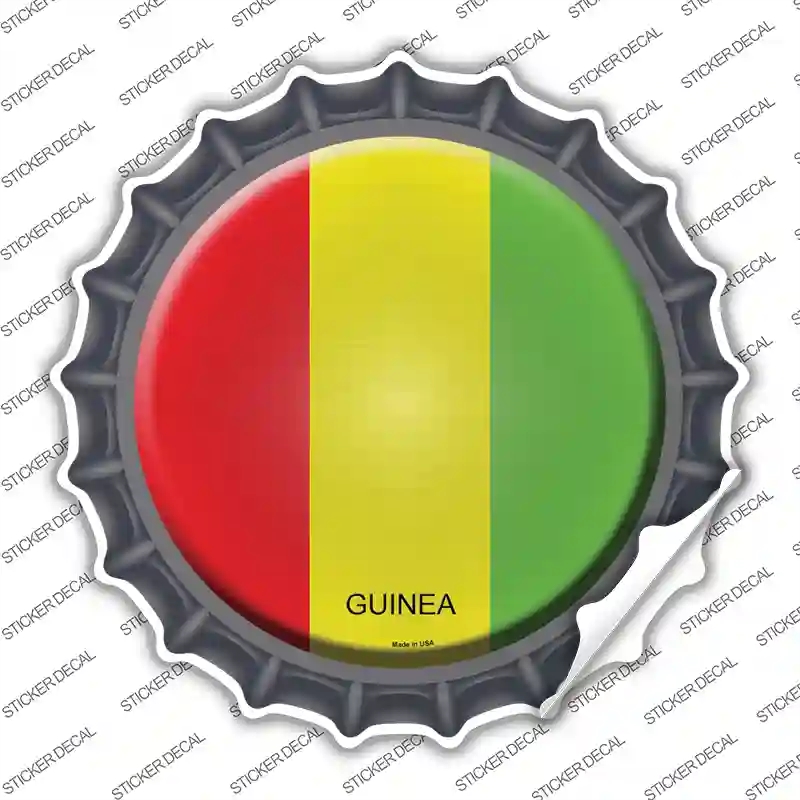 BC-288s-XL Guinea Country Novelty Bottle Cap Sticker Decal - Extra Large
