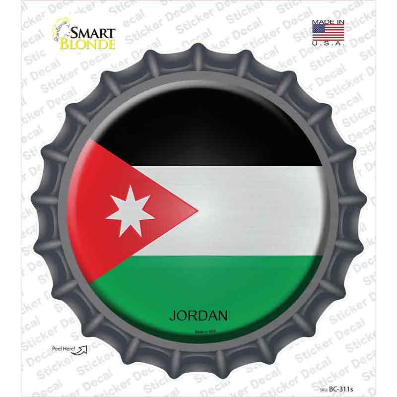 BC-311s-M Jordan Country Novelty Bottle Cap Sticker Decal - Medium