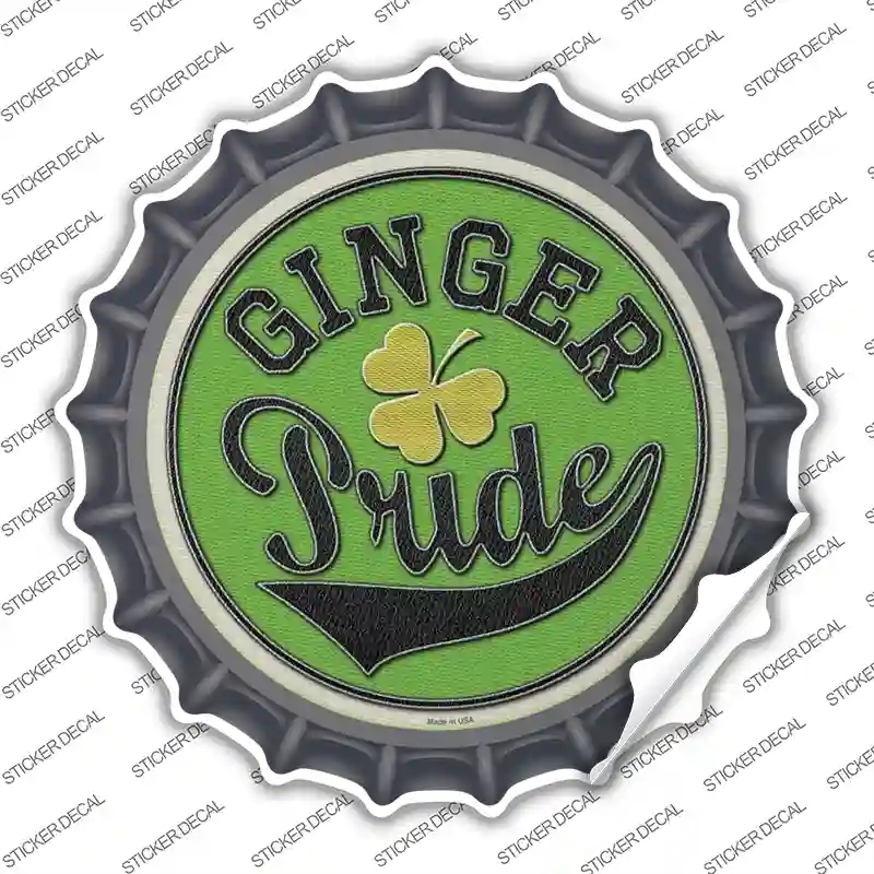 BC-834s-L Ginger Pride Novelty Bottle Cap Sticker Decal - Large