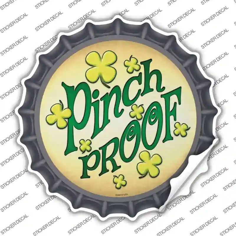 BC-835s-L Pinch Proof Novelty Bottle Cap Sticker Decal - Large