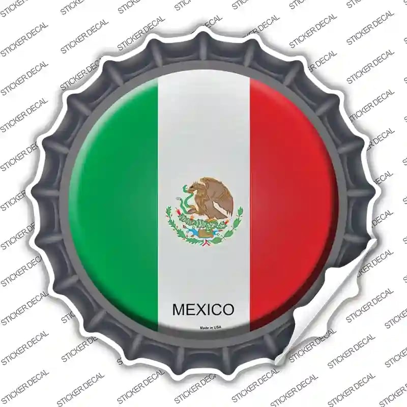 BC-351s-XL Mexico Country Novelty Bottle Cap Sticker Decal - Extra Large