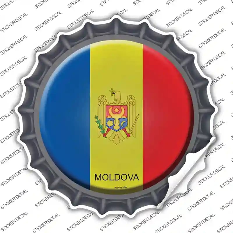 BC-354s-S Moldova Country Novelty Bottle Cap Sticker Decal - Small