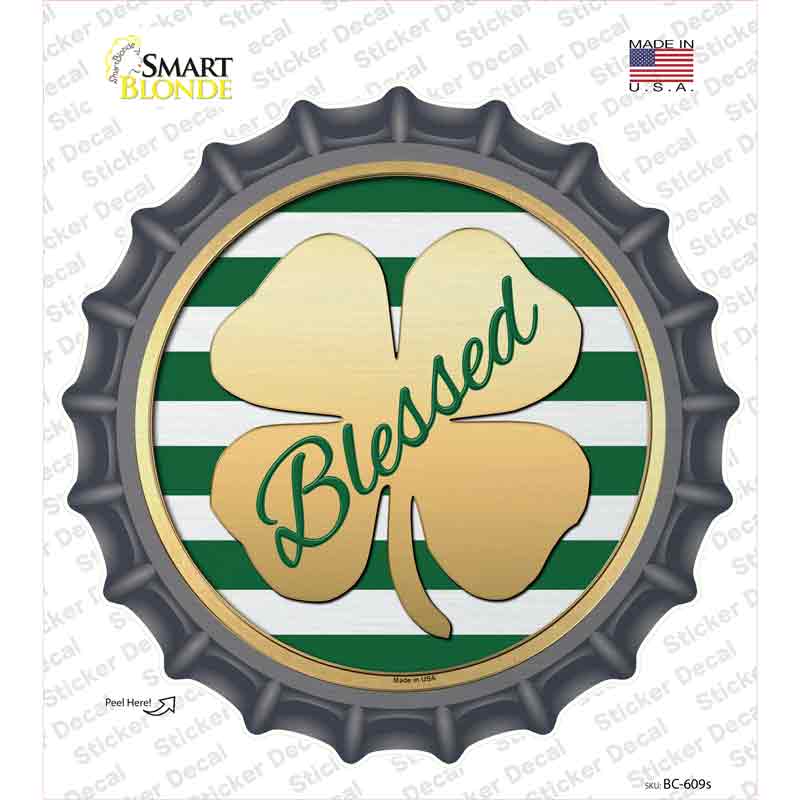 BC-609s-M Blessed Novelty Bottle Cap Sticker Decal - Medium