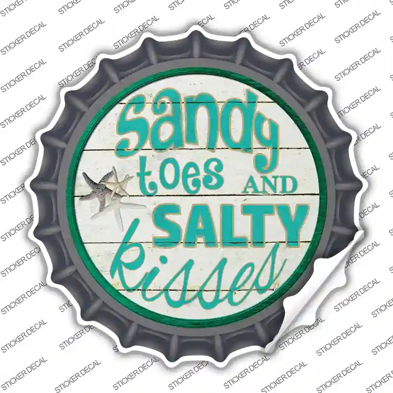 BC-631s-XL Sandy Toes Novelty Bottle Cap Sticker Decal - Extra Large