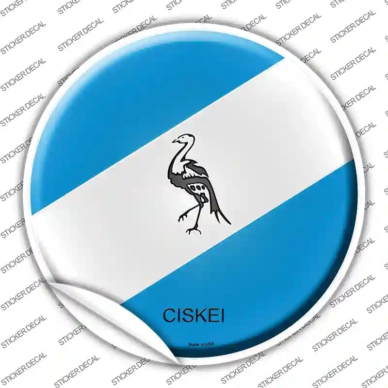 C-235s-S Ciskei Country Novelty Circle Sticker Decal - Small