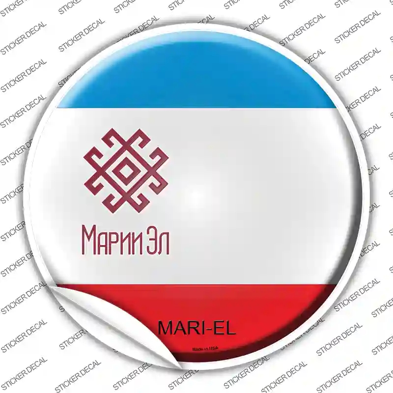 C-345s-XL Mari El Country Novelty Circle Sticker Decal - Extra Large