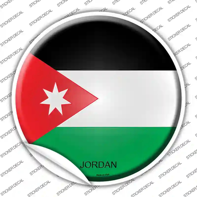 C-311s-L Jordan Country Novelty Circle Sticker Decal - Large