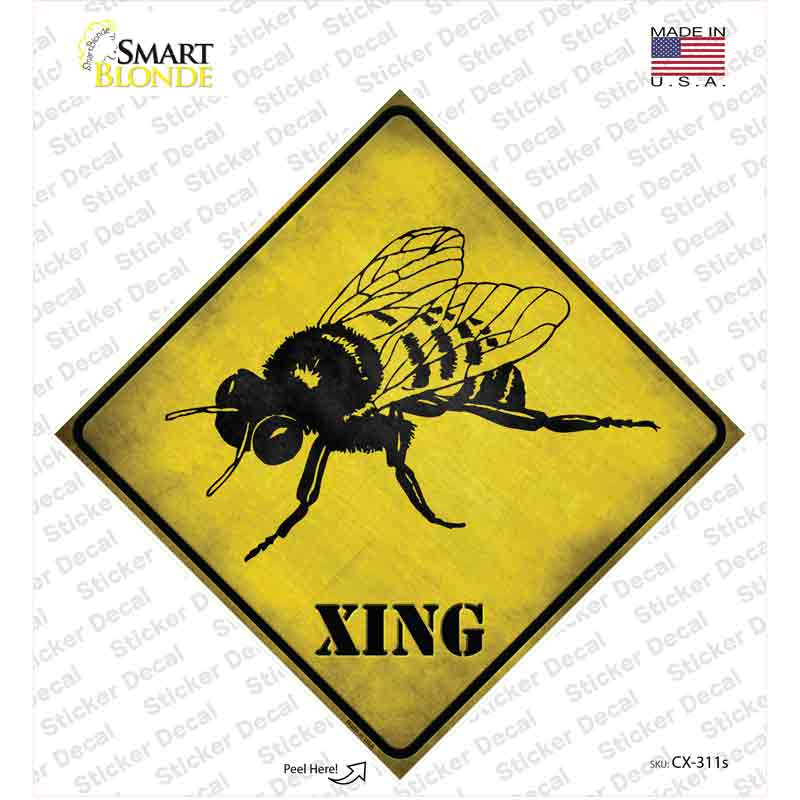 CX-311s-M Bee Xing Novelty Diamond Sticker Decal - Medium