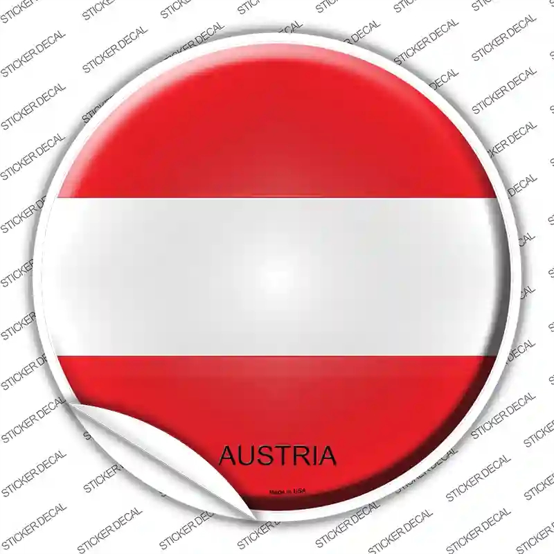 C-197s-S Austria Novelty Circle Sticker Decal - Small