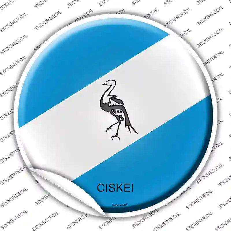 C-235s-L Ciskei Country Novelty Circle Sticker Decal - Large