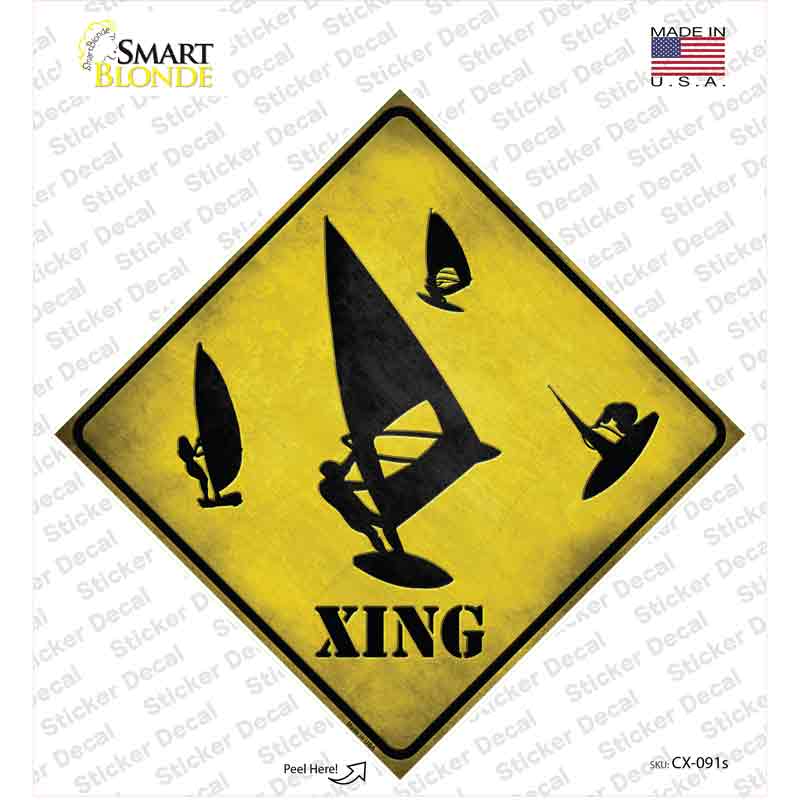 CX-091s-M Board Sailor Xing Novelty Diamond Sticker Decal - Medium