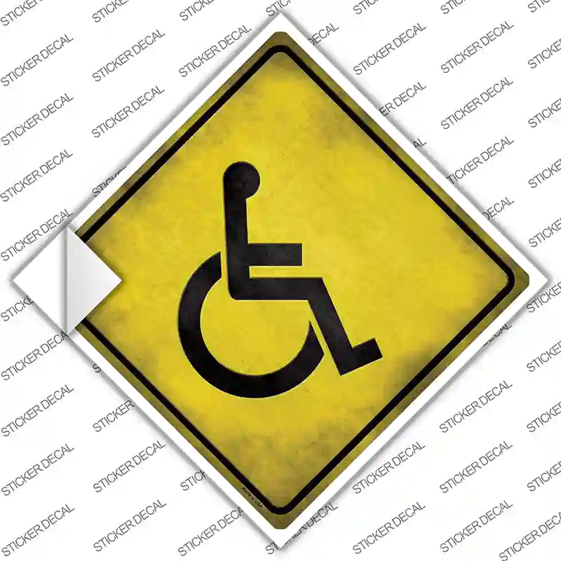 CX-110s-S Handicap Novelty Diamond Sticker Decal - Small
